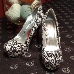 Black and White Heels